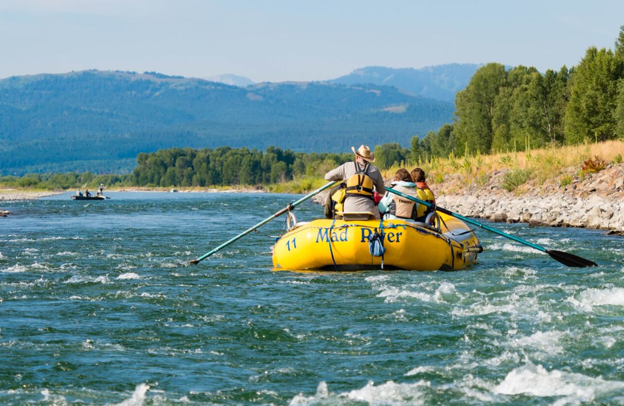 Water rafting in the Snake River